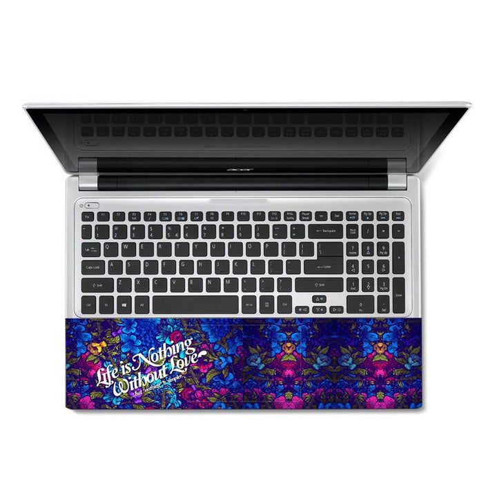 Full Panel Laptop Skin - Life is Nothing