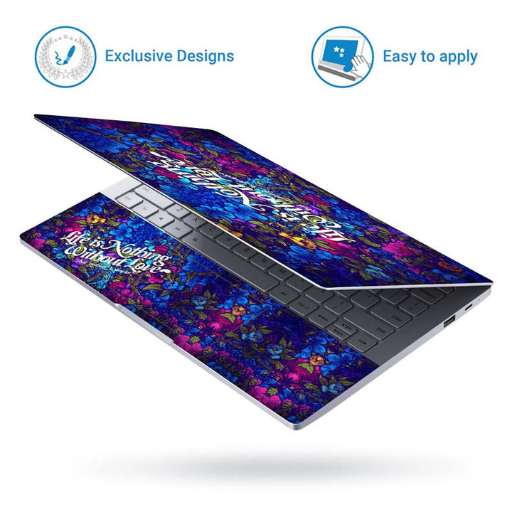 Full Panel Laptop Skin - Life is Nothing