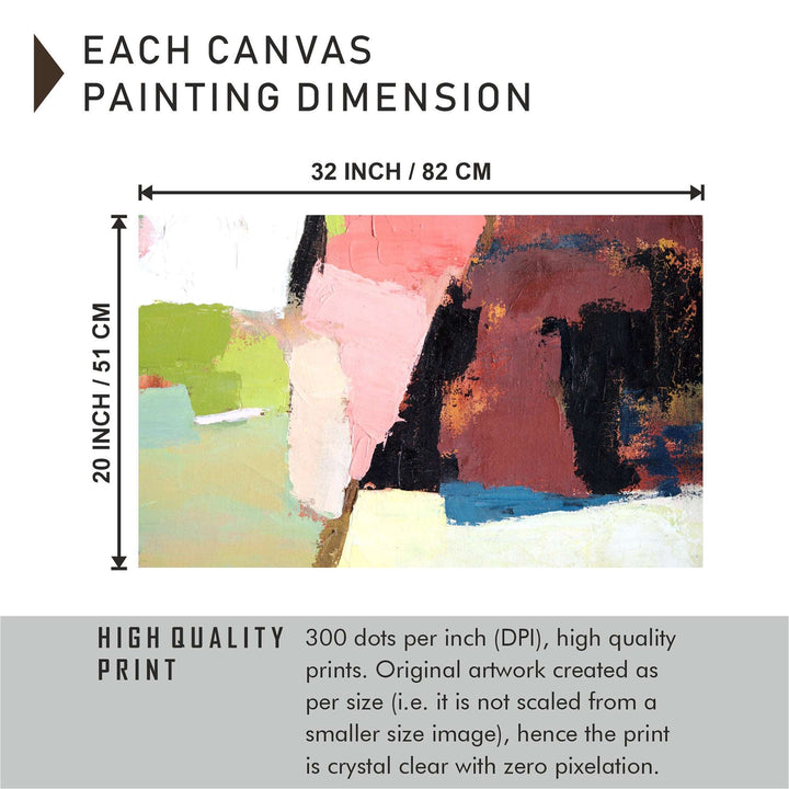 FineArts Rolled Canvas Painting - Light Shaded Abstract Art