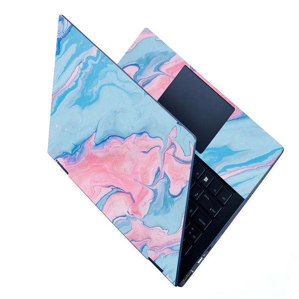 Full Panel Laptop Skin - Light Megenta Blue