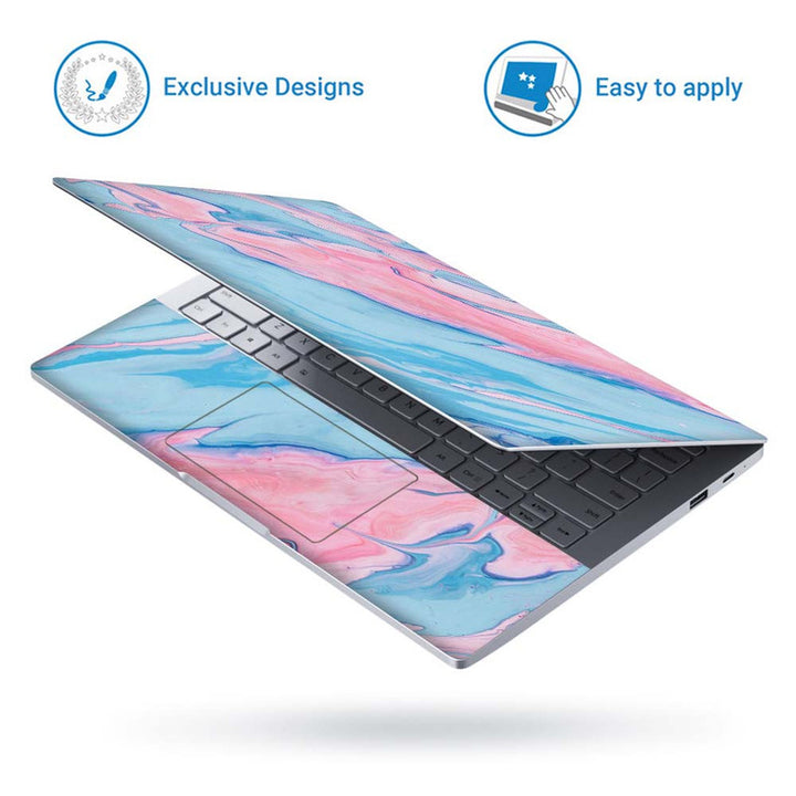 Full Panel Laptop Skin - Light Megenta Blue