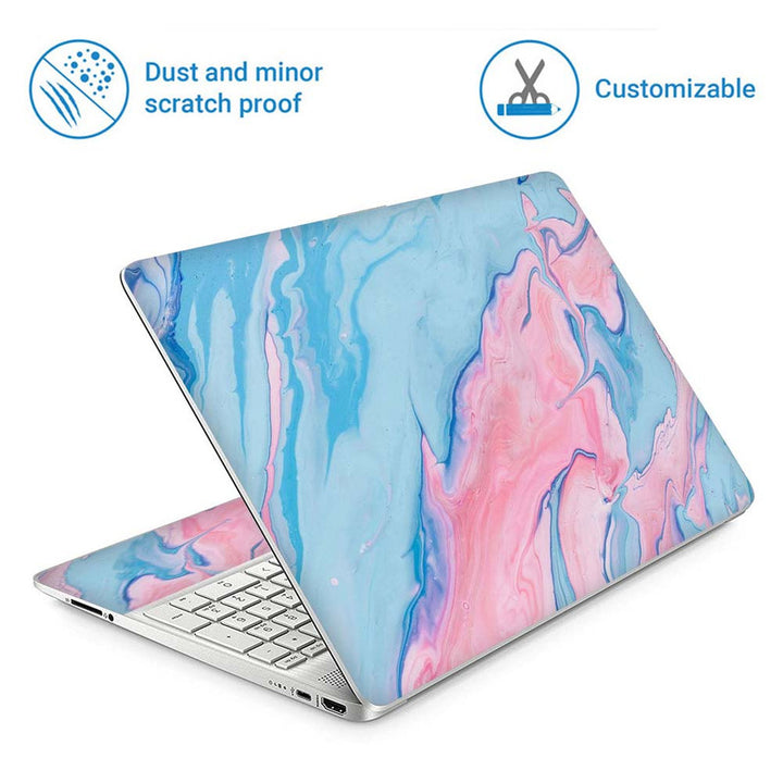 Full Panel Laptop Skin - Light Megenta Blue