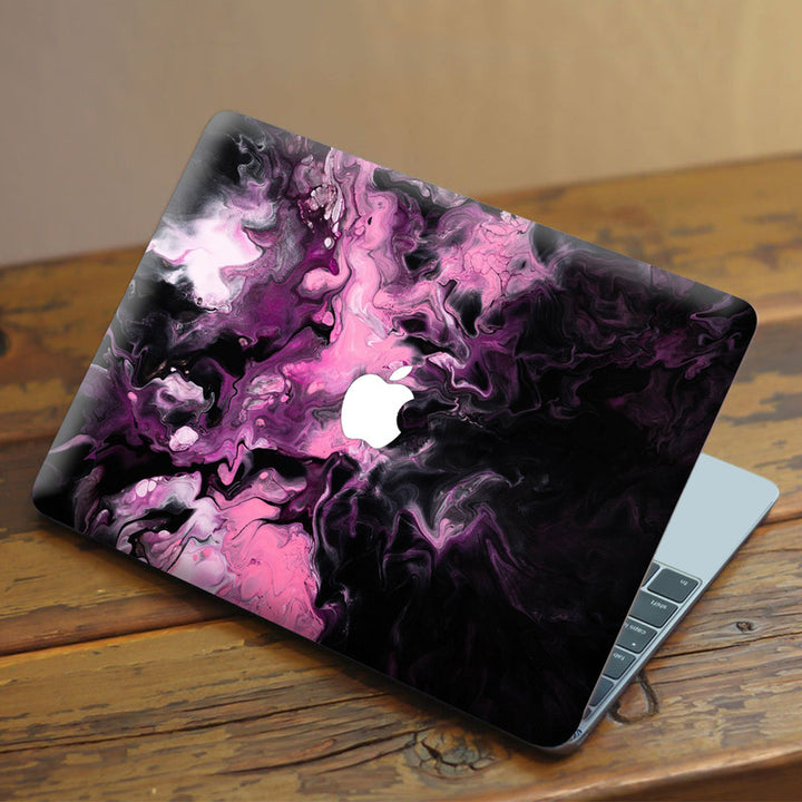 Laptop Skin for Apple MacBook - Light Megenta Stroke on Stone - SkinsLegend