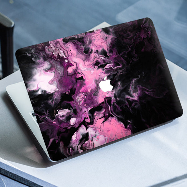 Laptop Skin for Apple MacBook - Light Megenta Stroke on Stone - SkinsLegend