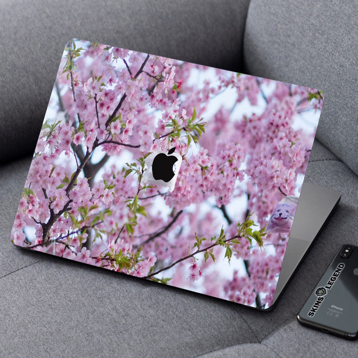 Laptop Skin for Apple MacBook - Light Pink Flowers - SkinsLegend