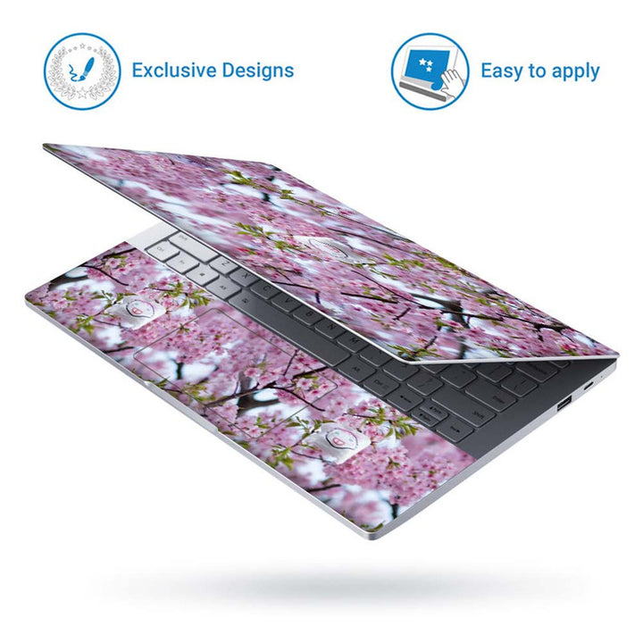 Full Panel Laptop Skin - Light Pink Flowers