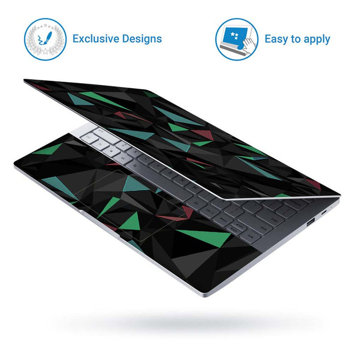 Full Panel Laptop Skin - Linen Triangles