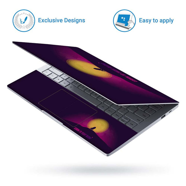 Full Panel Laptop Skin - Lion Fight Alone