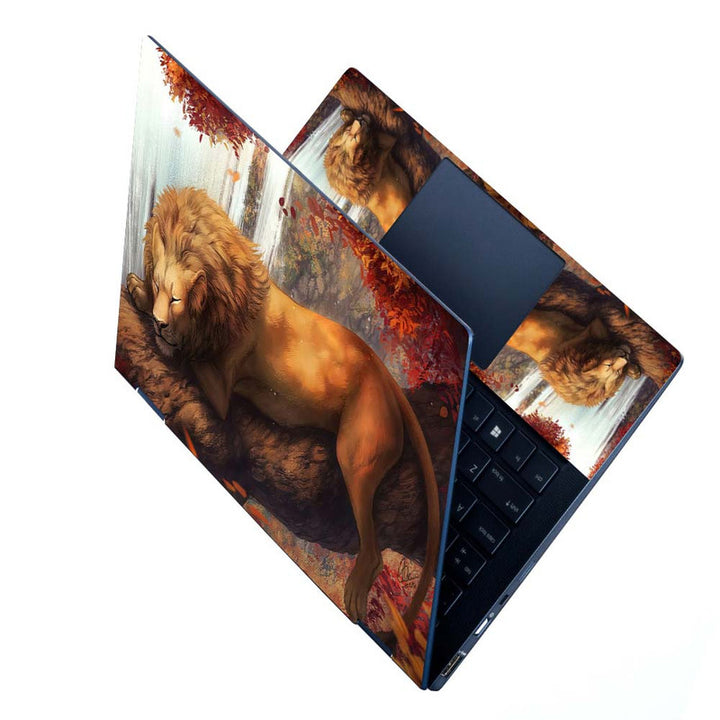 Full Panel Laptop Skin - Lion Sleeping Art