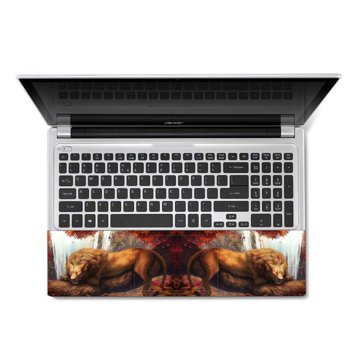 Full Panel Laptop Skin - Lion Sleeping Art