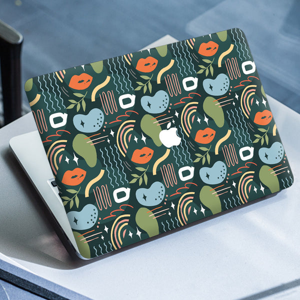 Laptop Skin for Apple MacBook - Lip Design on Green - SkinsLegend