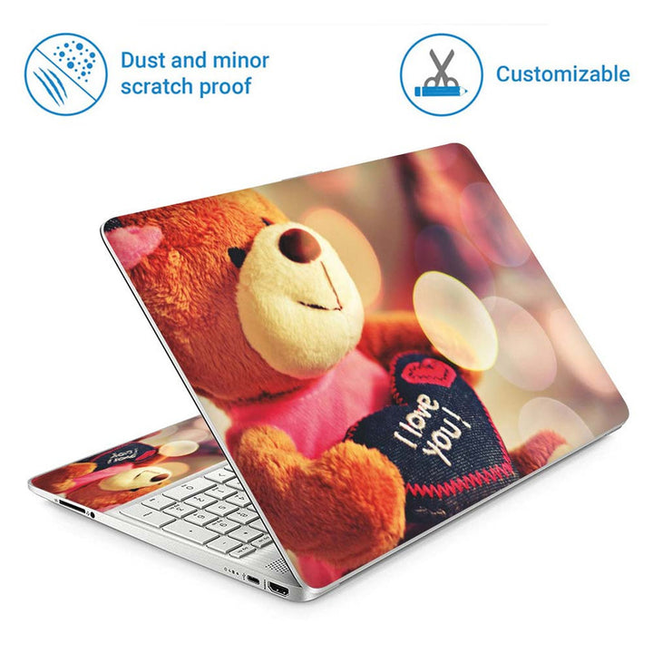 Full Panel Laptop Skin - Live Teddy