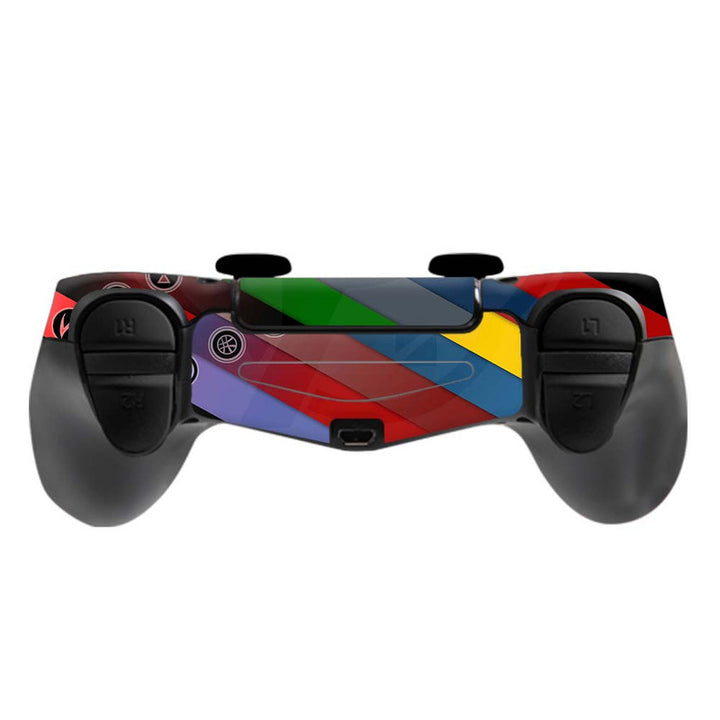 Skin Wrap Vinyl Sticker for DualShock 4 Wireless Controller- Logo Stripes