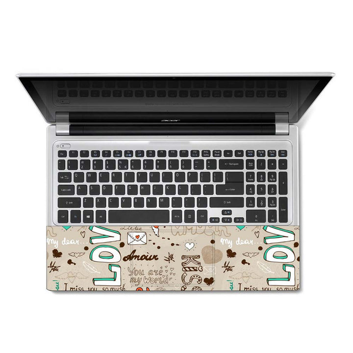 Full Panel Laptop Skin - Love Amour