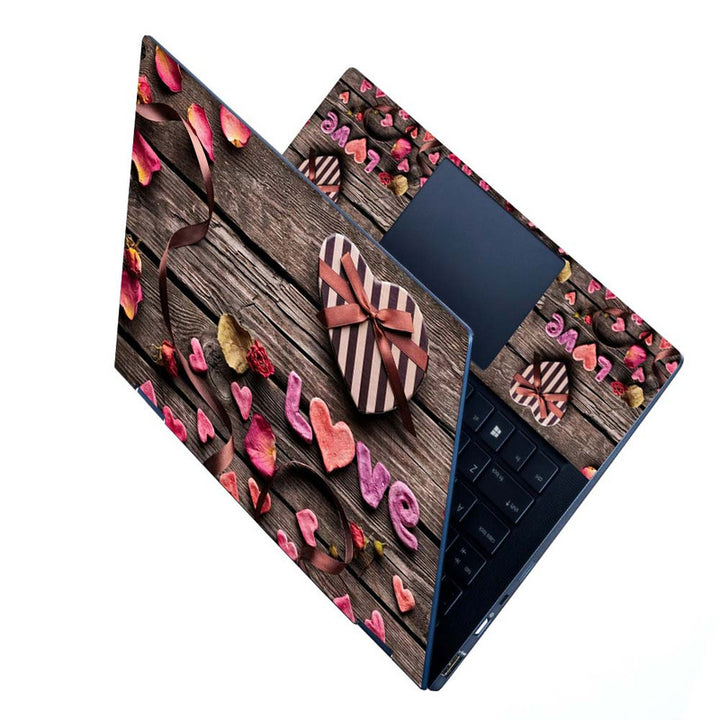 Full Panel Laptop Skin - Love Petals