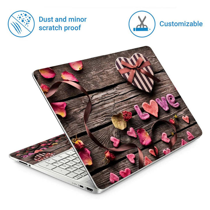 Full Panel Laptop Skin - Love Petals