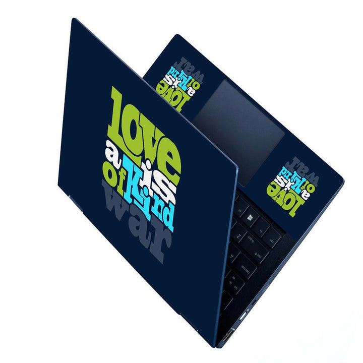 Full Panel Laptop Skin - Love is A Kind of War