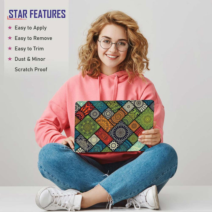 Full Panel Laptop Skin - Mandala Art