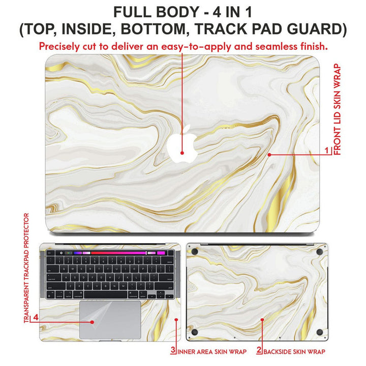 Laptop Skin for Apple MacBook - Marble D001 - SkinsLegend