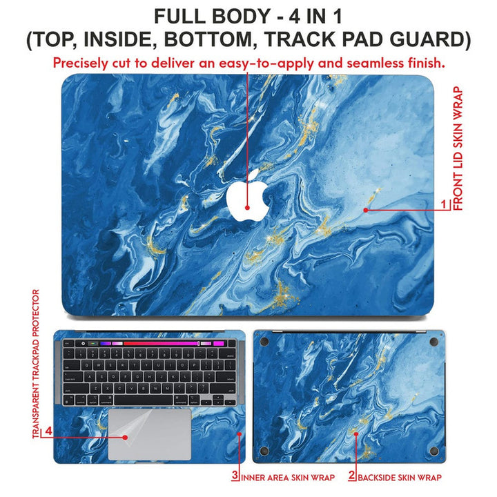 Laptop Skin for Apple MacBook - Marble D002 - SkinsLegend