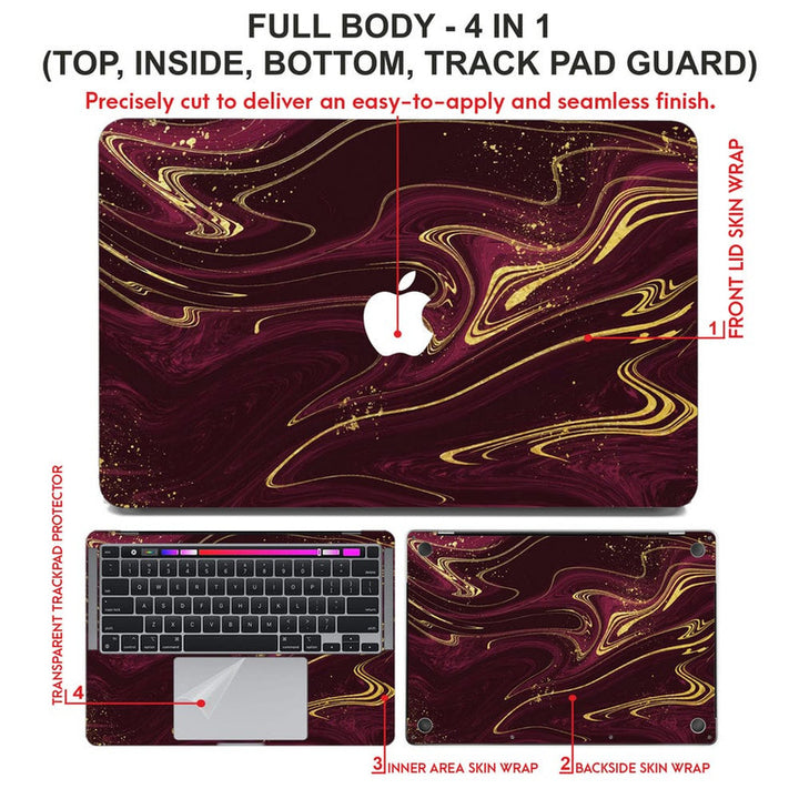 Laptop Skin for Apple MacBook - Marble D011 - SkinsLegend