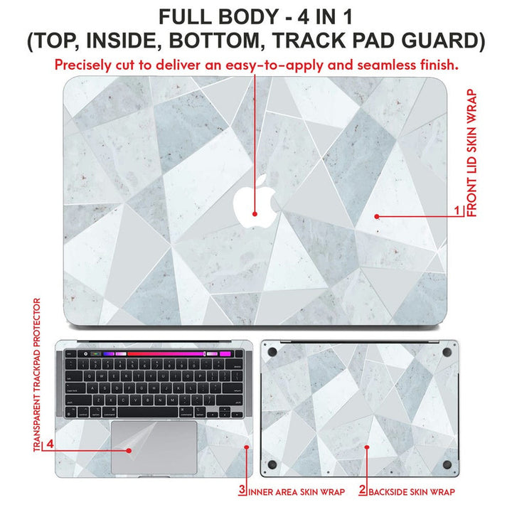 Laptop Skin for Apple MacBook - Marble D015 - SkinsLegend