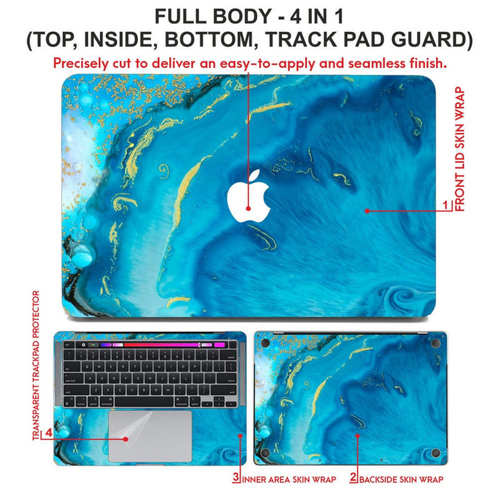 Laptop Skin for Apple MacBook - Marble D016 - SkinsLegend