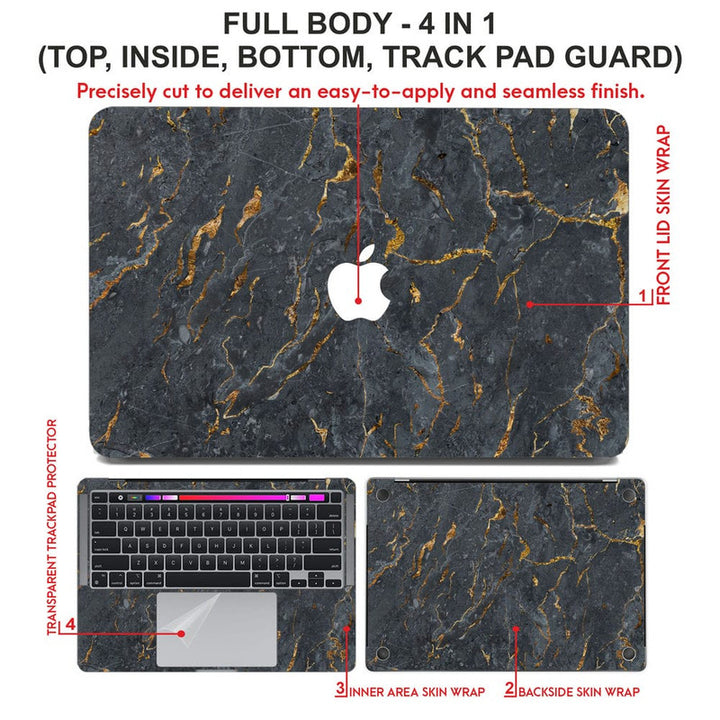 Laptop Skin for Apple MacBook - Marble D020 - SkinsLegend