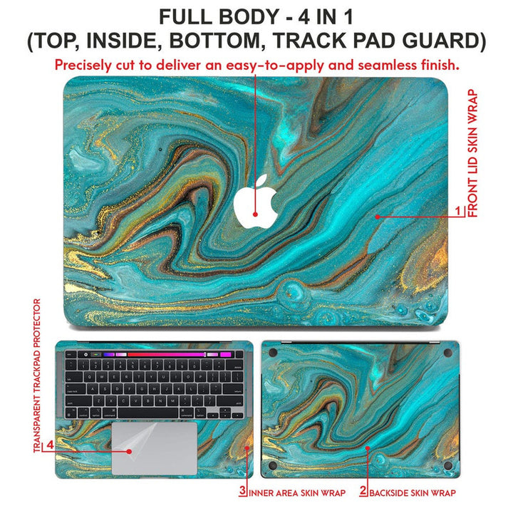 Laptop Skin for Apple MacBook - Marble D027 - SkinsLegend