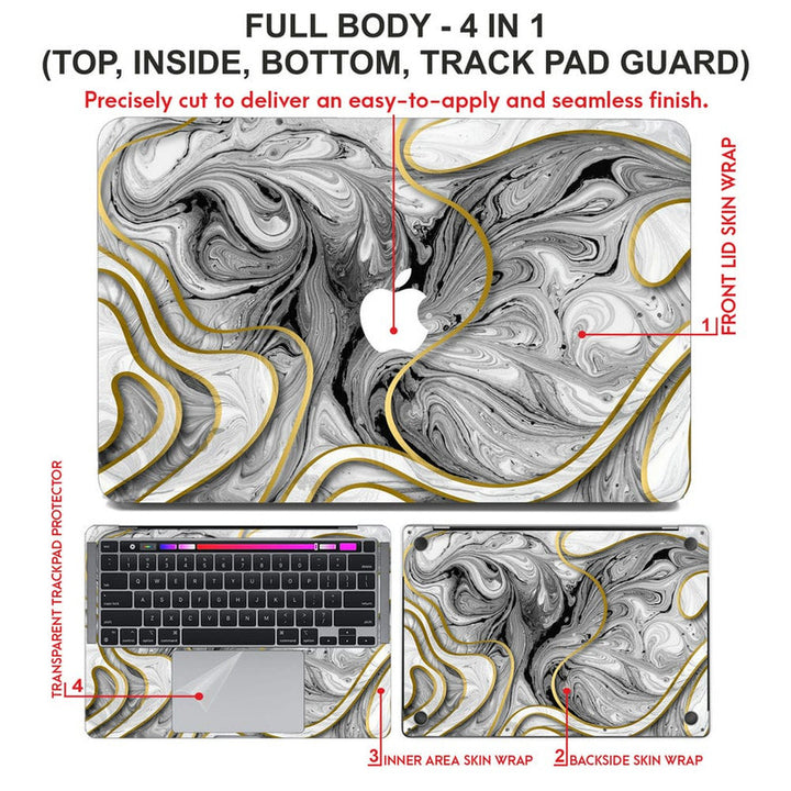 Laptop Skin for Apple MacBook - Marble D034 - SkinsLegend