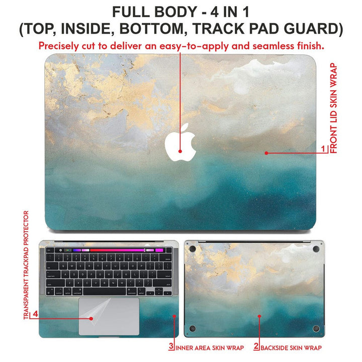 Laptop Skin for Apple MacBook - Marble D048 - SkinsLegend