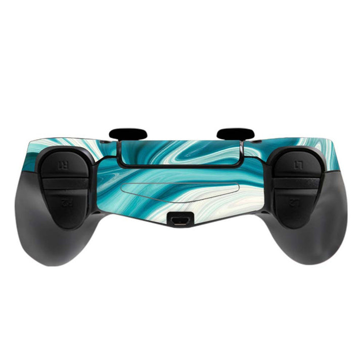 Skin Wrap Vinyl Sticker for DualShock 4 Wireless Controller- Marble Texture Green