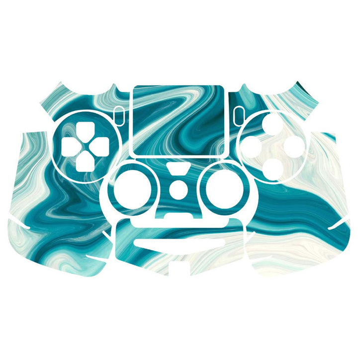 Skin Wrap Vinyl Sticker for DualShock 4 Wireless Controller- Marble Texture Green