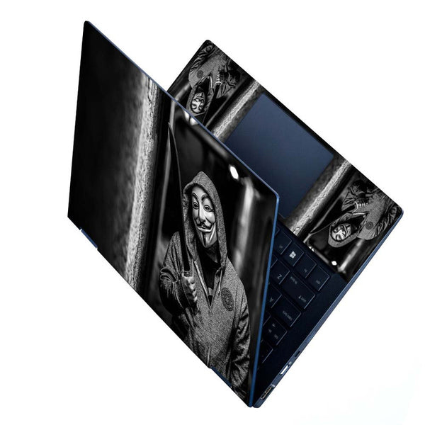 Full Panel Laptop Skin - Maskguy BW