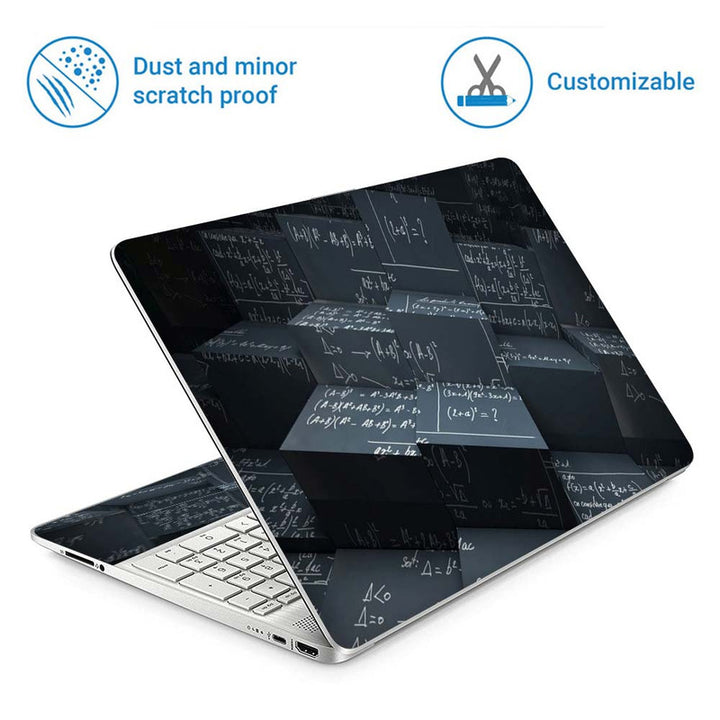 Full Panel Laptop Skin - Maths Equation Boxes