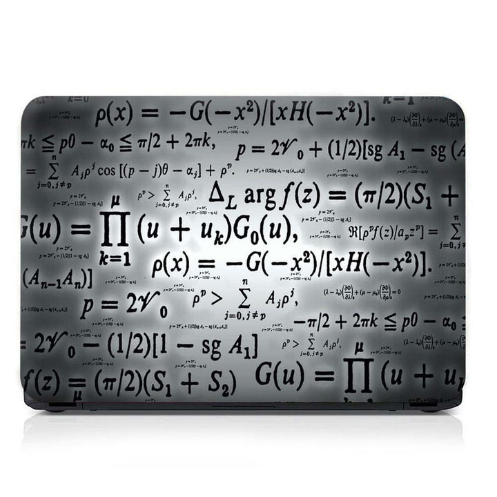 Full Panel Laptop Skin - Maths Equation Grey Abstract