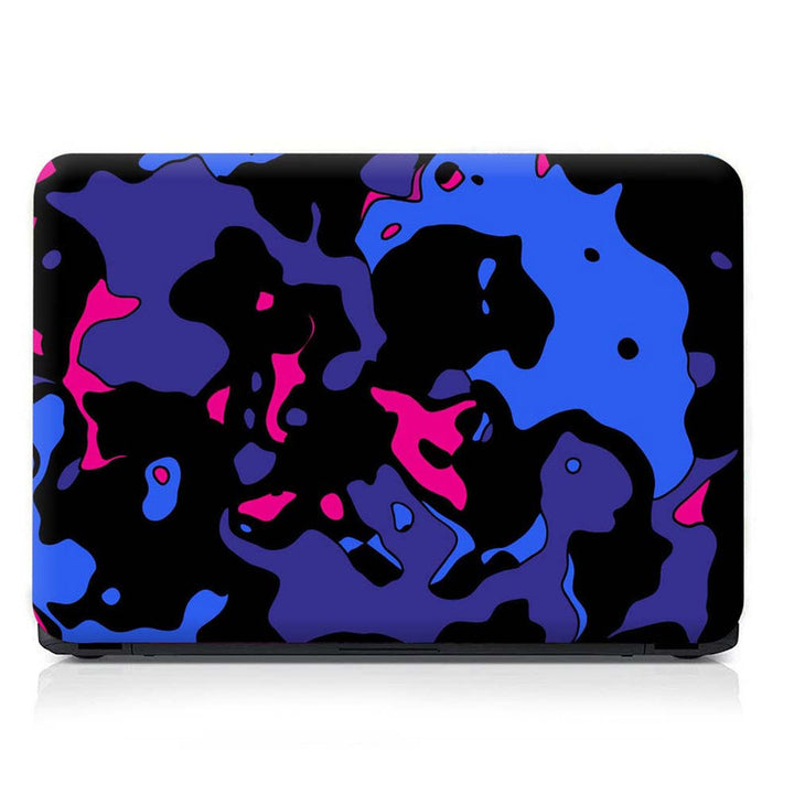 Full Panel Laptop Skin - Megenta Blue Neon Art