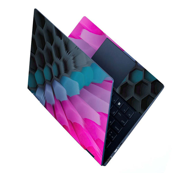 Full Panel Laptop Skin - Megenta Mesh