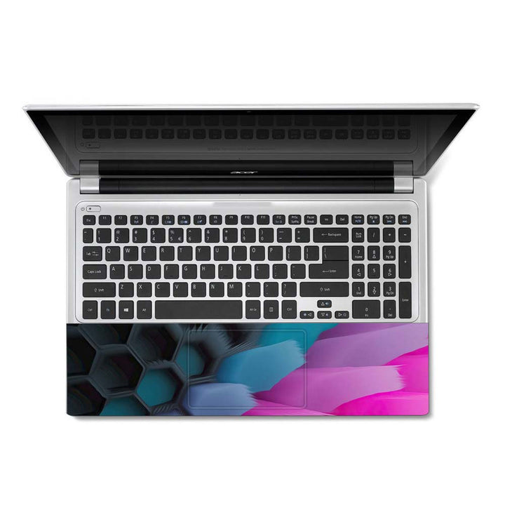 Full Panel Laptop Skin - Megenta Mesh