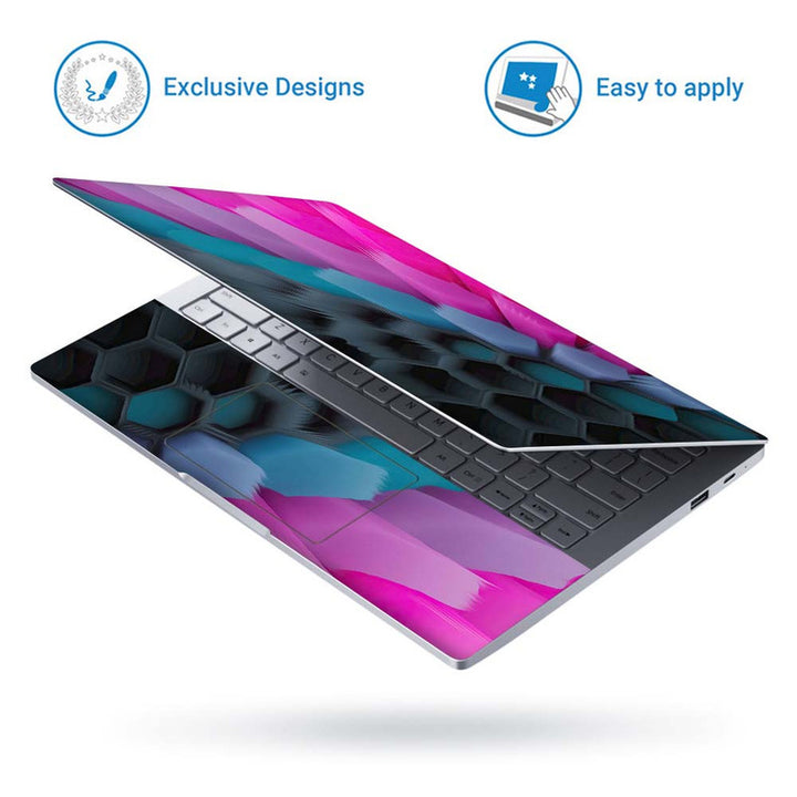 Full Panel Laptop Skin - Megenta Mesh