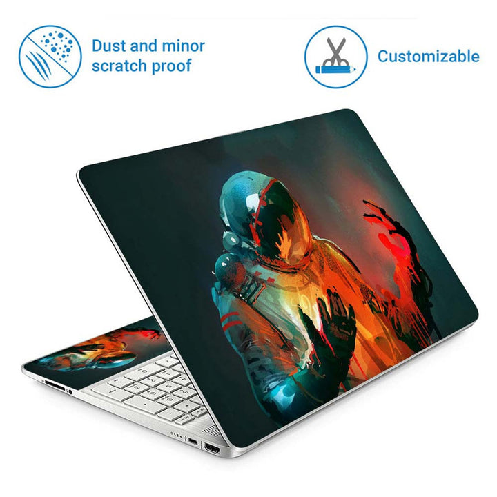 Full Panel Laptop Skin - Melting Astronaut