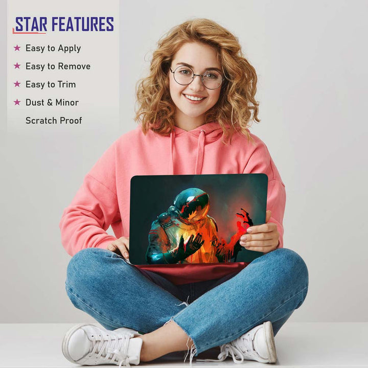 Full Panel Laptop Skin - Melting Astronaut