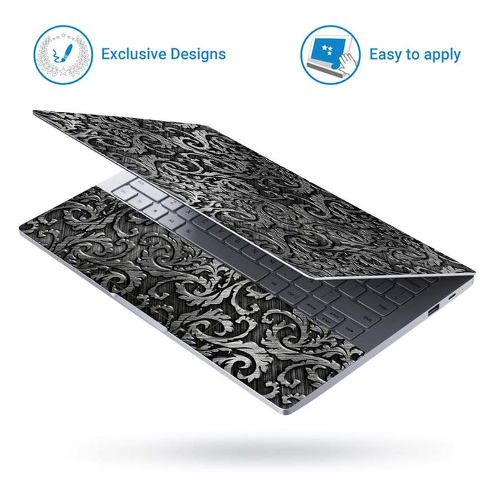 Full Panel Laptop Skin - Metal Floral