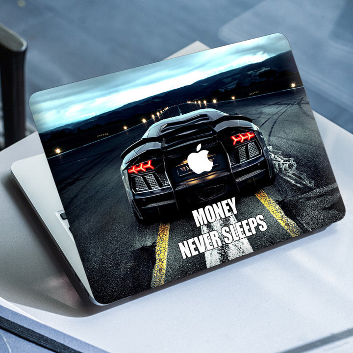 Laptop Skin for Apple MacBook - Money Never Sleeps Car Design - SkinsLegend