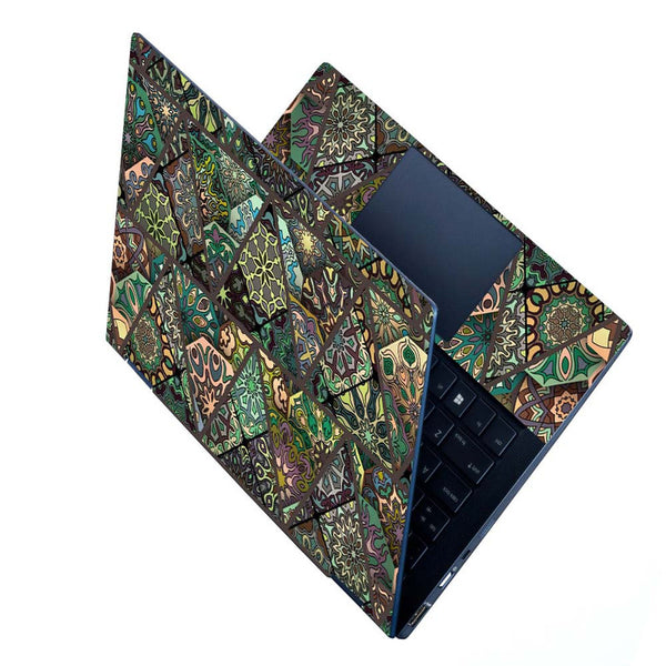 Full Panel Laptop Skin - Mosaic Texture Triangle Art