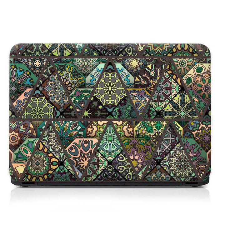 Full Panel Laptop Skin - Mosaic Texture Triangle Art