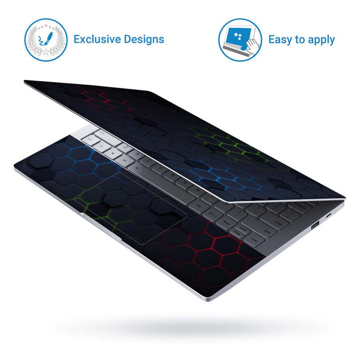 Full Panel Laptop Skin - Mulit Shadow Hexagon