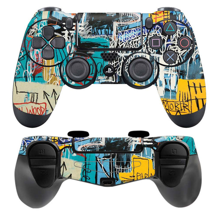 Skin Wrap Vinyl Sticker for DualShock 4 Wireless Controller- Multi Abstract Art