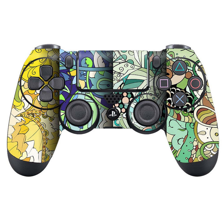 Skin Wrap Vinyl Sticker for DualShock 4 Wireless Controller- Multi Florals