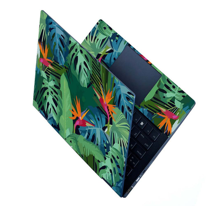 Full Panel Laptop Skin - Multi Leaves Painting Art